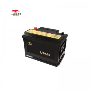 Autobatterie 12V66A.