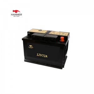 Autobatterie 12V72A.